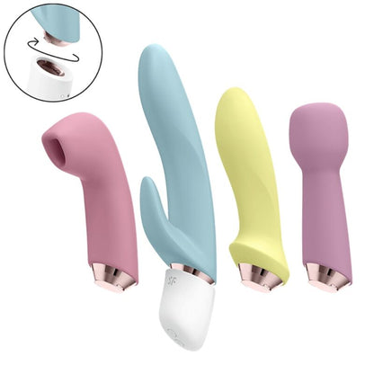 SATISFYER - ÚŽASNÁ SADA ČTYŘ VIBRÁTORŮ A AIR PULSE