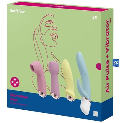 SATISFYER - ÚŽASNÁ SADA ČTYŘ VIBRÁTORŮ A AIR PULSE