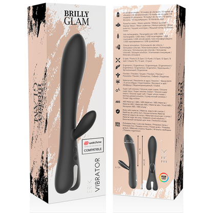 BRILLY GLAM - ERIK VIBRATOR KOMPATIBILNÍ S BEZDRÁTOVOU TECHNOLOGII WATCHME