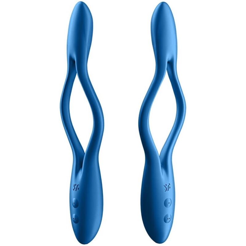 SATISFYER - ELASTIC GAME MULTIFUNKČNÍ VIBRÁTOR MODRÝ
