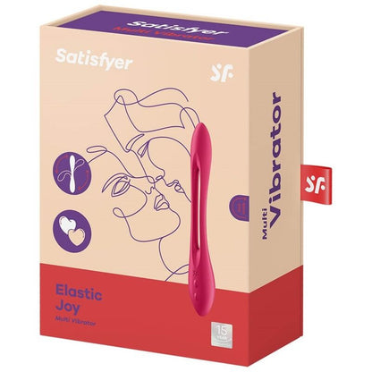 SATISFYER - MULTIVIBRATOR ELASTIC JOY ČERVENÝ