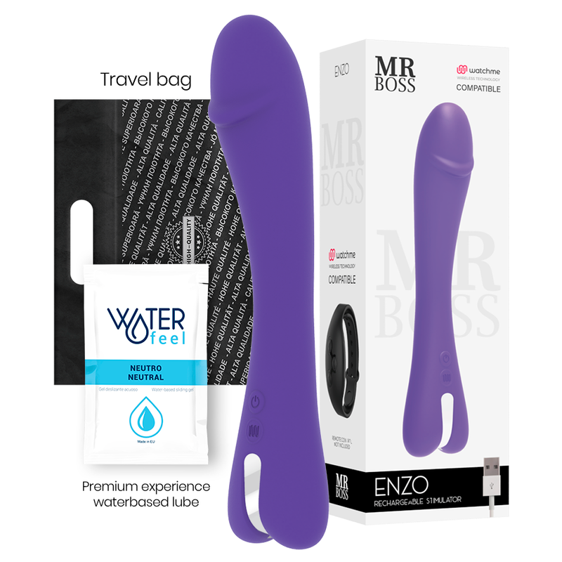 MR BOSS - ENZO VIBRATOR WATCHME KOMPATIBILNÍ S BEZDRÁTOVOU TECHNOLOGII