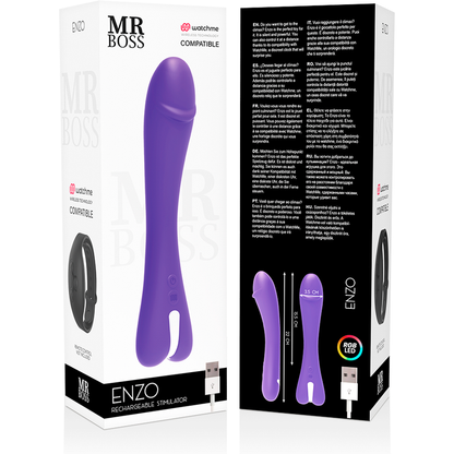 MR BOSS - ENZO VIBRATOR WATCHME KOMPATIBILNÍ S BEZDRÁTOVOU TECHNOLOGII
