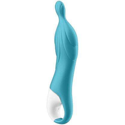 SATISFYER - ÚŽASNÝ 2BODOVÝ VIBRÁTOR TYRKÝZOVÝ