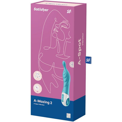 SATISFYER - ÚŽASNÝ 2BODOVÝ VIBRÁTOR TYRKÝZOVÝ