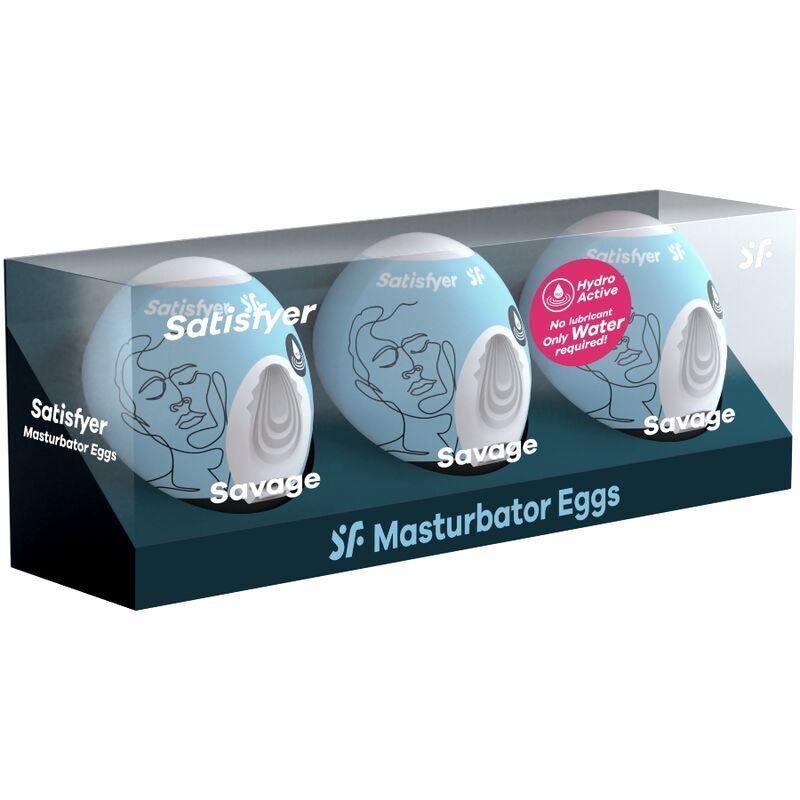 SATISFYER - 3 MASTURBÁTOROVÁ VEJCE SAVAGE
