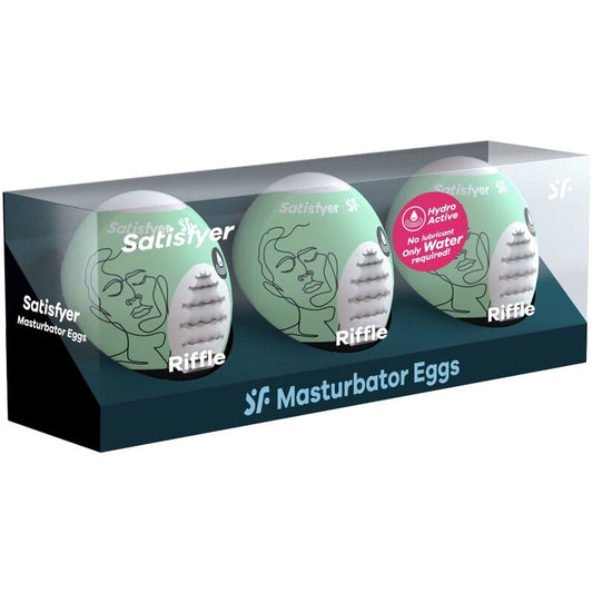 SATISFYER - 3 MASTURBÁTORY VEJCE RIFFLE
