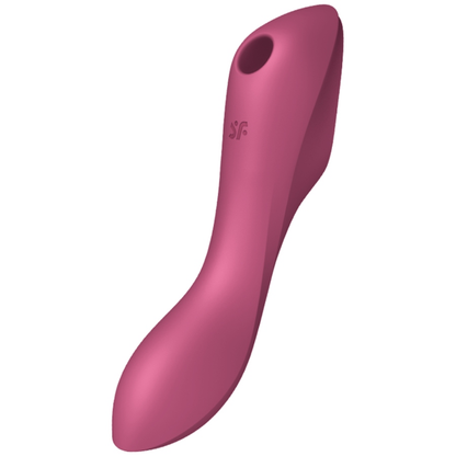 SATISFYER - VIBRAČNÍ PULSE CURVY TRINITY 3 AIR PULSE ČERVENÝ