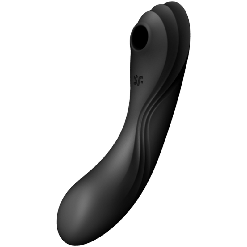 SATISFYER - VIBRAČNÍ PULSE CURVY TRINITY 4 AIR PULSE ČERNÝ