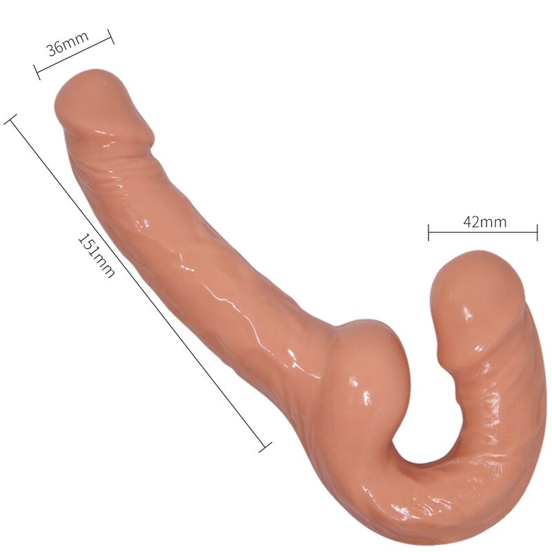 BAILE - ULTRA VÁŠNIVÉ DILDO S POSTROJEM BEZ PODPORY