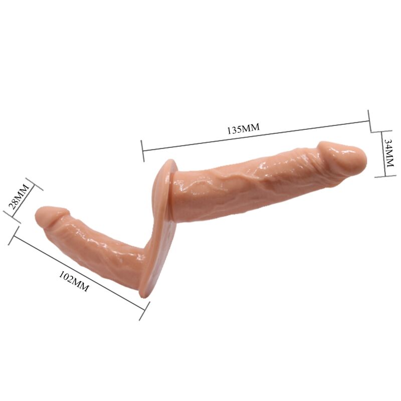 BAILE - ULTRA VÁŠNIVÁ DVOJITÁ DILDA S POSTRUHEM