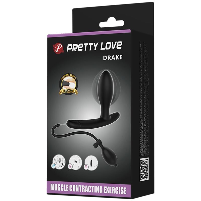 Nafukovací anální kolík PRETTY LOVE - DRAKE