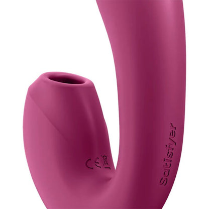 SATISFYER - SUNRAY STIMULÁTOR A VIBRAČNÍ APLIKACE ČERVENÁ