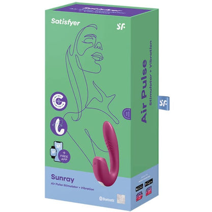 SATISFYER - SUNRAY STIMULÁTOR A VIBRAČNÍ APLIKACE ČERVENÁ