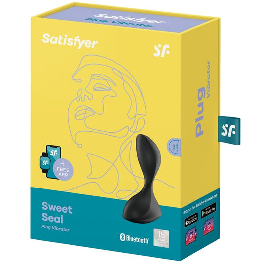 SATISFYER - VIBRAČNÍ ZÁVĚR SWEET SEAL V APLIKACI ČERNÝ