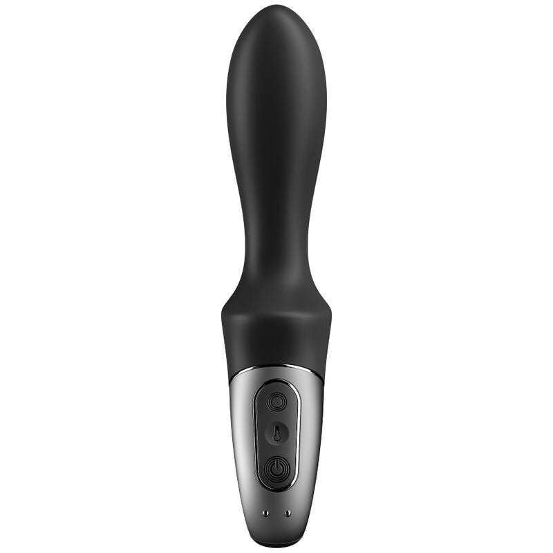 SATISFYER - ANÁLNÍ VIBRÁTOR HEAT CLIMAX S APLIKACÍ, ČERNÁ