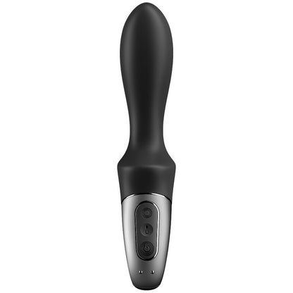 SATISFYER - ANÁLNÍ VIBRÁTOR HEAT CLIMAX S APLIKACÍ, ČERNÁ