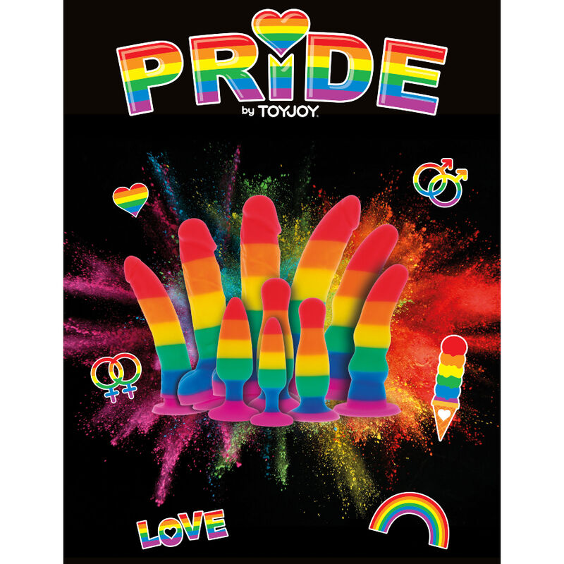 PRIDE - LGBT VLAJKA DILDO VLNA 17 CM