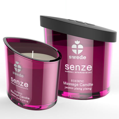 ŠVÉDKA - SENZE ECSTATIC MASÁŽNÍ SVÍČKA - JASMÍN, YLANG YLANG