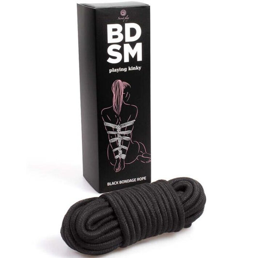 SECRETPLAY - KOLEKCE ČERNÝCH BONDÁŽOVÝCH LANŮ BDSM