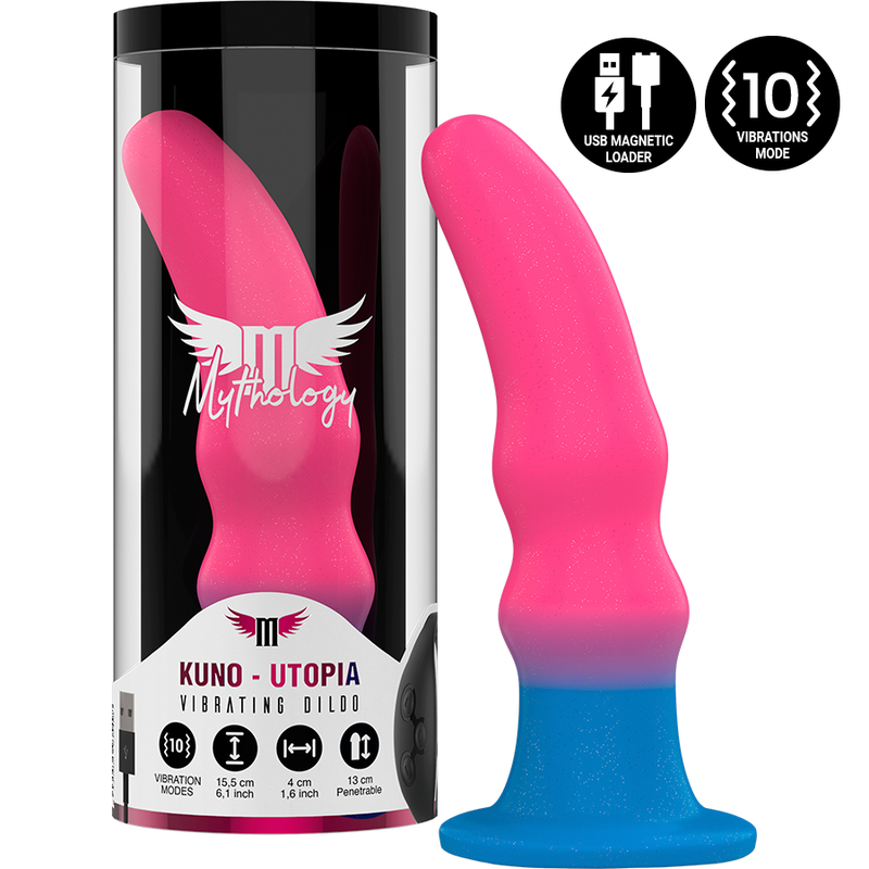 MYTHOLOGY - KUNO UTOPIA DILDO M - VIBRÁTOR KOMPATIBILNÍ S BEZDRÁTOVOU TECHNOLOGII WATCHME