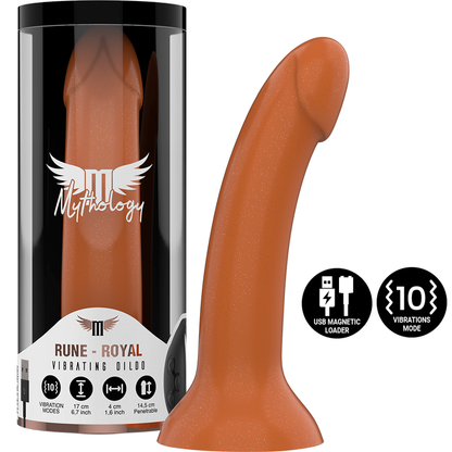 MYTHOLOGY - RUNE ROYAL DILDO M - VIBRÁTOR KOMPATIBILNÍ S BEZDRÁTOVOU TECHNOLOGII WATCHME