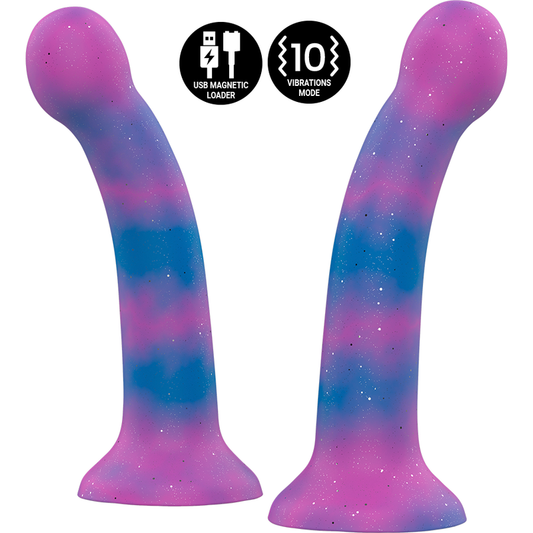 MYTHOLOGY - DION GALACTIC DILDO S - VIBRÁTOR KOMPATIBILNÍ S BEZDRÁTOVOU TECHNOLOGII WATCHME