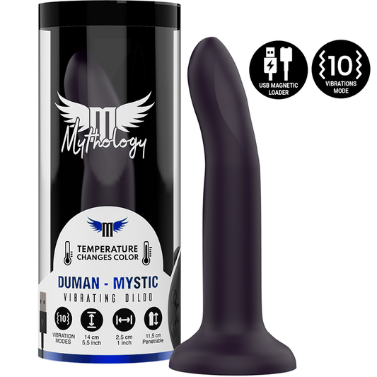 MYTHOLOGY DUMAN MYSTIC DILDO S - VIBRÁTOR KOMPATIBILNÍ S BEZDRÁTOVOU TECHNOLOGII WATCHME