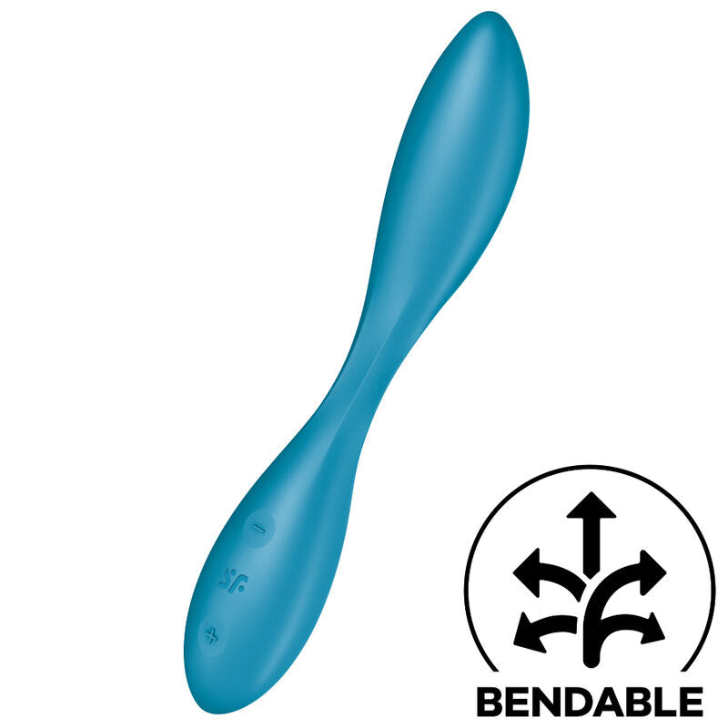 SATISFYER - MULTIFUNKČNÍ VIBRÁTOR G-SPOT FLEX 1 MODRÝ