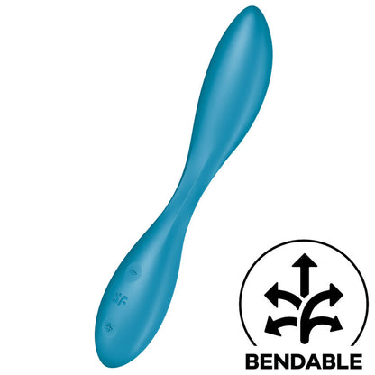 SATISFYER - MULTIFUNKČNÍ VIBRÁTOR G-SPOT FLEX 1 MODRÝ