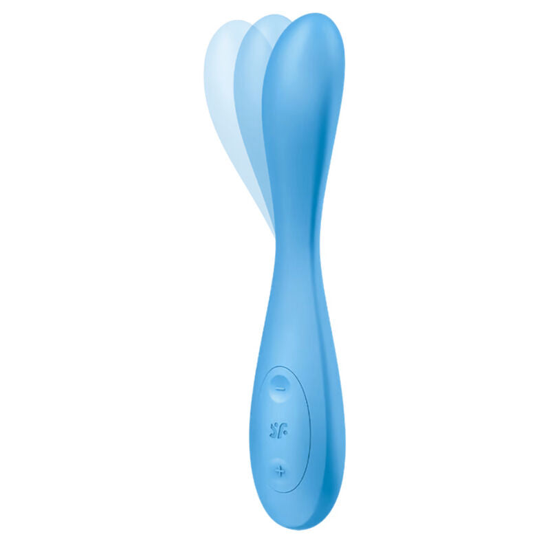 SATISFYER - APLIKACE S MULTIVIBRATOREM G-SPOT FLEX 4+ MODRÁ