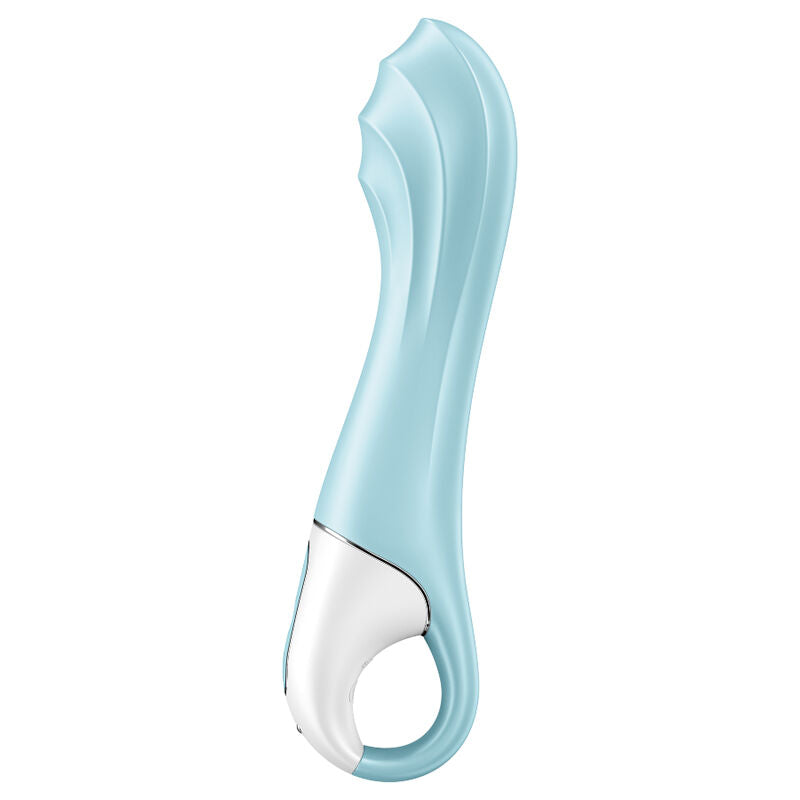 SATISFYER - VIBRAČNÍ ČERPADLO 5+ NAFUKOVACÍ VIBRAČNÍ ČERPADLO PRO G-BOD S APLIKACÍ MODRÝ