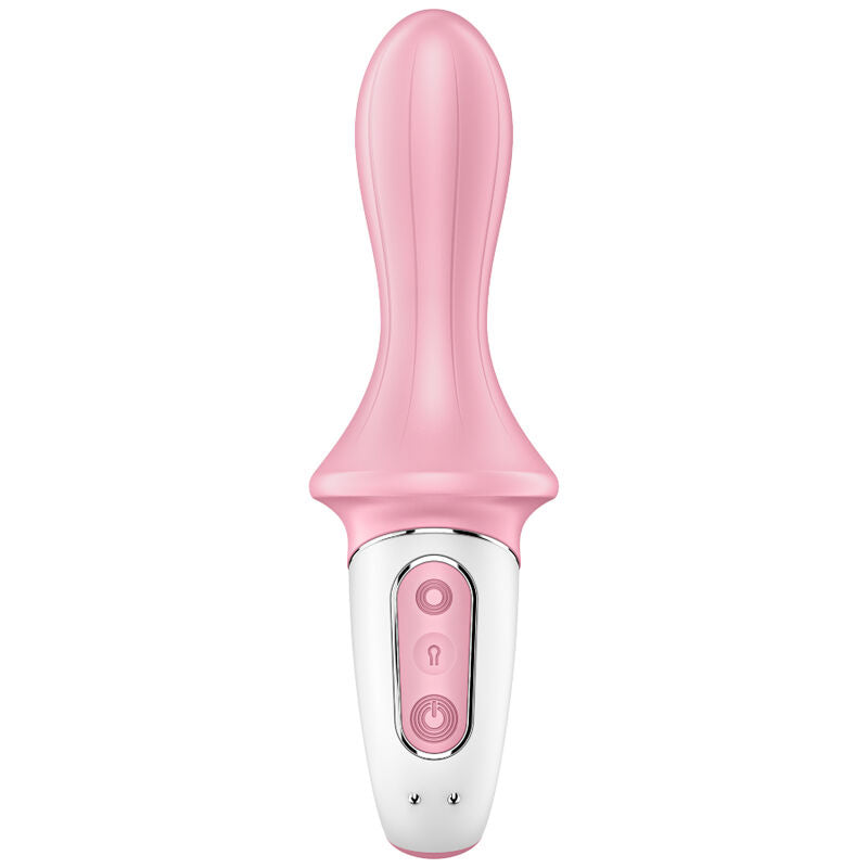 SATISFYER - NAFUKOVACÍ ANÁLNÍ VIBRÁTOR S VZDUCHOVOU PUMPOU AIR PUMP BOOTY 5+ RŮŽOVÝ