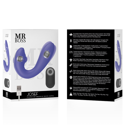 MR BOSS - JOSEF DÁLKOVÝ OVLÁDAČ PULZACE A VIBRACÍ PRO PÁRY