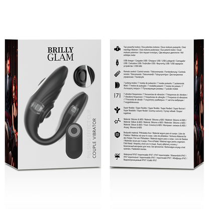 BRILLY GLAM - PULZUJÍCÍ A VIBROVACÍ DÁLKOVÝ OVLADAČ PRO PÁR