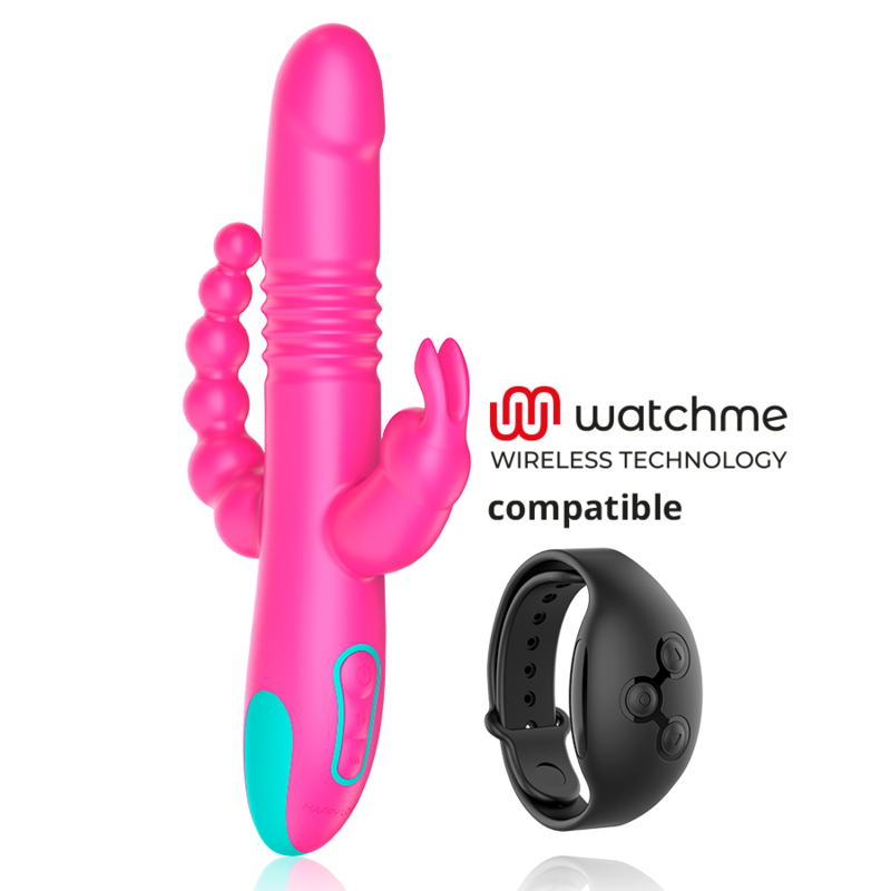 HAPPY LOKY - DONALD TROJITÁ STIMULACE: KOMPATIBILNÍ S BEZDRÁTOVOU TECHNOLOGII WATCHME PRO ANÁLNÍ, G-BODOVOU A KLITORIÁLNÍ SEXUÁLNÍ TECHNOLOGII