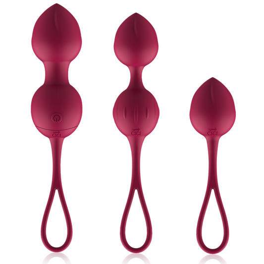 CICI BEAUTY - PREMIUM SILIKONOVÉ 3 VIBRAČNÍ KEGELOVY KULIČKY S DÁLKOVÝM OVLÁDÁNÍM