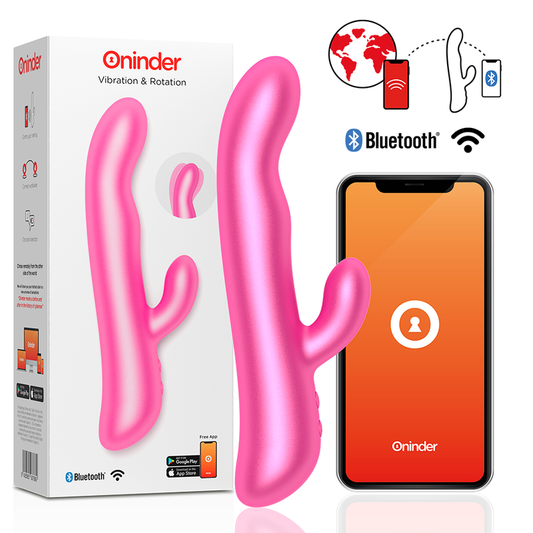 ONINDER - OSLO VIBRACE A ROTACE RŮŽOVÁ - BEZPLATNÁ APLIKACE