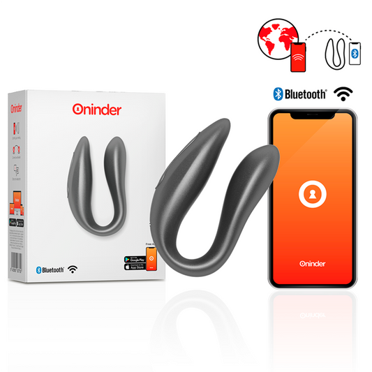 ONINDER - LISBOA ČERNÝ STIMULÁTOR BODŮ G A KLITORISU - BEZPLATNÁ APLIKACE