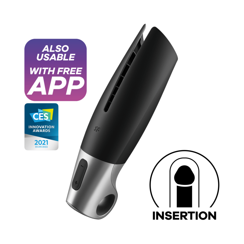 SATISFYER - POWER MASTURBÁTOR ČERNÝ