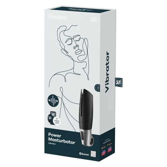 SATISFYER - POWER MASTURBÁTOR ČERNÝ