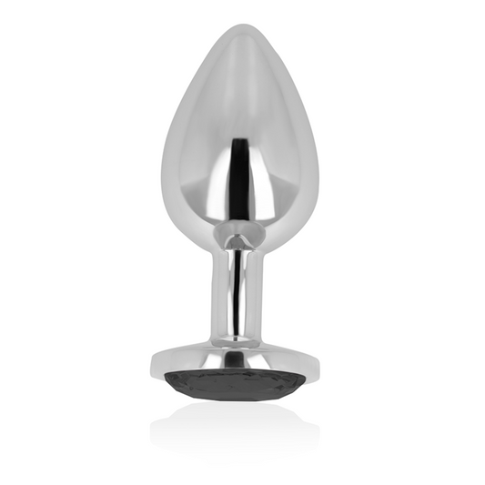 OHMAMA - ANÁLNÍ KOlík s černým krystalem 8 cm