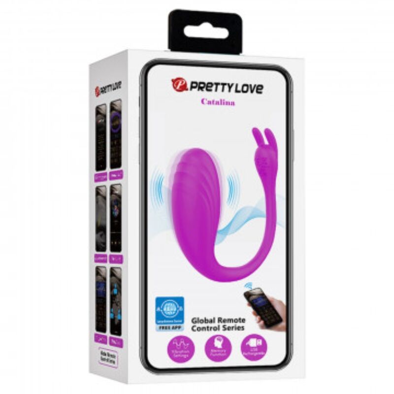 PRETTY LOVE - CATALINA MASÁŽNÍ PŘÍSTROJ ZDARMA APLIKACE LILAC