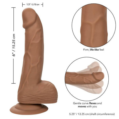CALEXOTICS - SILIKONOVÉ PĚNY 15,24 CM HNĚDÉ