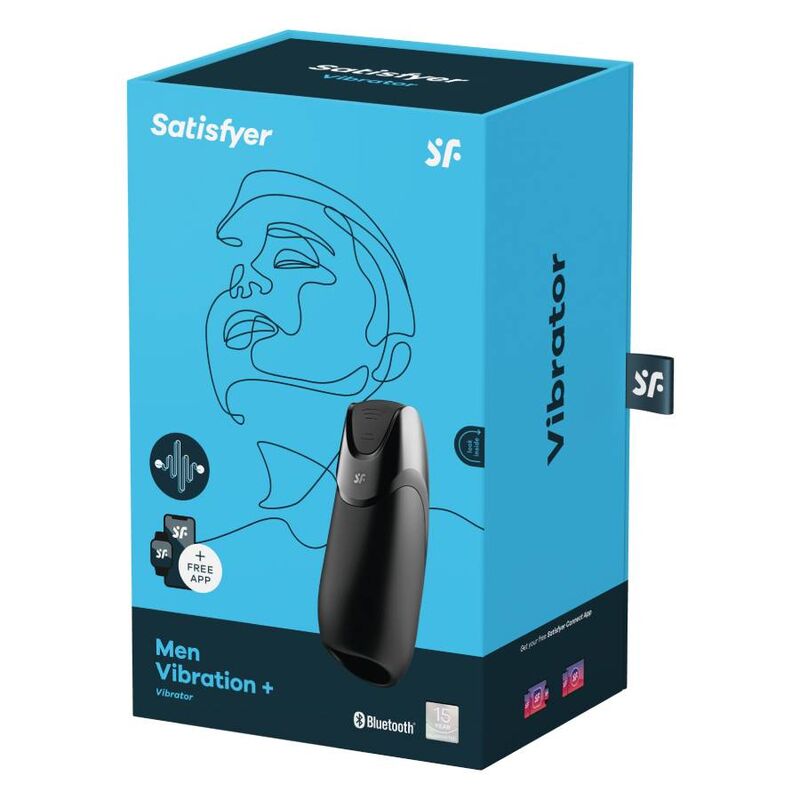 SATISFYER - MEN VIBRATION+ ČERNÝ