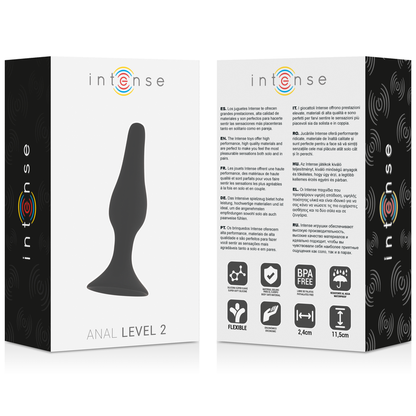 INTENSE - ANÁLNÍ ÚROVEŇ 2 11,5 CM ČERNÝ