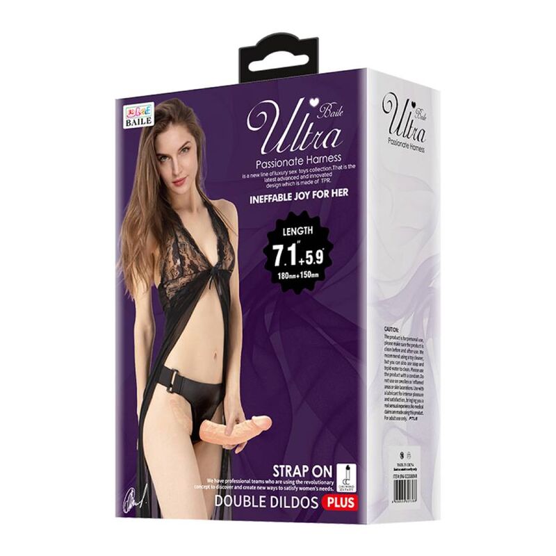BAILE - ULTRA VÁŠNIVÁ DVOJITÁ DILDA S POSTRUHEM