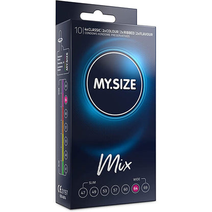 MOJE VELIKOST - MIX KONDOMY 64 MM 10 KS