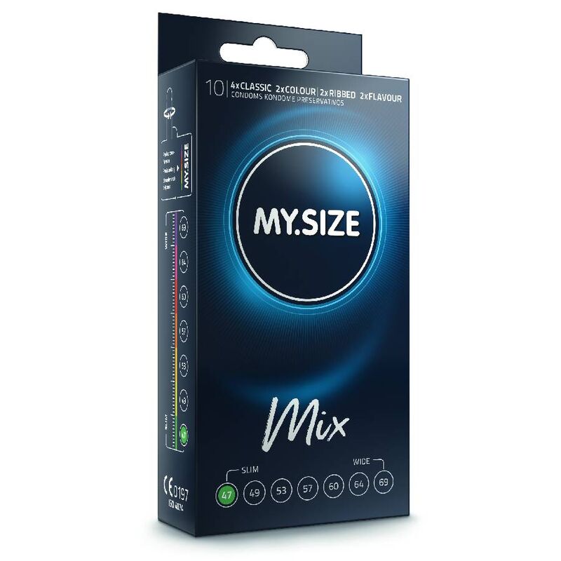 MOJE VELIKOST - MIX KONDOMY 47 MM 10 KS