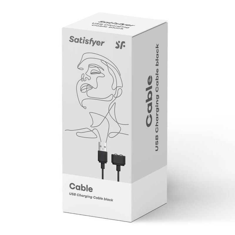 SATISFYER - NABÍJECÍ KABELY ČERNÝ